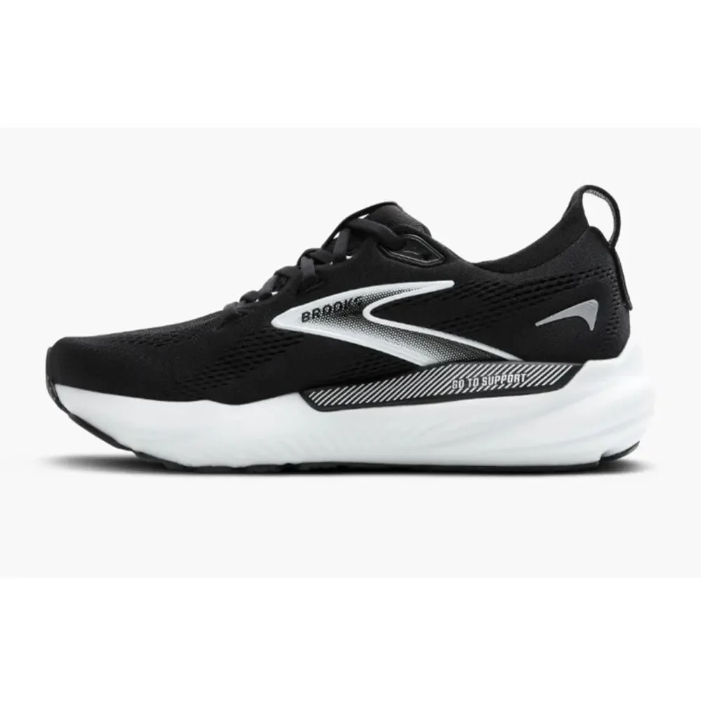 Brooks Men's Black Gray White Glycerin GTS 22 Running Shoes Size 10